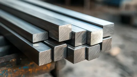 Green Steel Square Bars